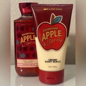 Bath & Body Works Champagne Apple & Honey Body Wash and Scrub